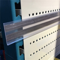 Porte-étiquettes adhésifs en PVC, bande porte-données extrudée, porte-étiquettes de prix pour supermarché, porte-étiquettes de prix pour étagère, porte-ticket