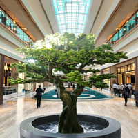 SUS 3M Arbre de pin artificiel en fibre de verre, écologique, léger, décoratif d'intérieur, durable, réaliste, plante naturelle