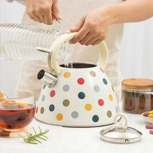 3.0ltr Whistling <strong>Kettle</strong> Color Coating Tea <strong>Kettle</strong> Induction <strong>Hob</strong> with Cool Handle - Product Image 4