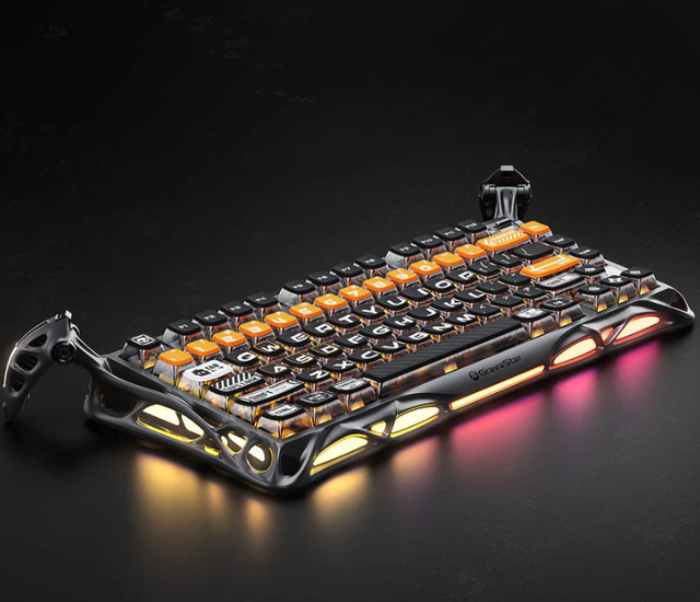 GravaStar Mercury K1 Pro 75% Wireless Mechanical Gaming Keyboard - CyberFlare for FPS