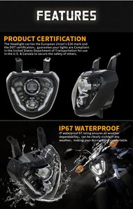 Faro Delantero LED con Luz de Posición y Certificación E-Mark para Yamaha Off-Road Sports MT <span class=keywords><strong>07</strong></span> <span class=keywords><strong>FZ</strong></span> <span class=keywords><strong>07</strong></span> MT07 MT-<span class=keywords><strong>07</strong></span> <span class=keywords><strong>FZ</strong></span>-<span class=keywords><strong>07</strong></span> 2014-2016 - Product Image 3