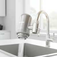 Purificateur d'eau pour robinet en acier inoxydable 304 pour la maison, la cuisine, filtre CTO à 5 étapes, élimination du chlore, purificateur de robinet