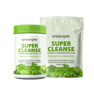 Teh Diet Greenpie, Suplemen Penurun Berat Badan Bebas Gula, Superfood Pembersih, Minuman Serbuk Jus Buah dan Sayur - Product Image 3