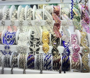 Tinh tế hot-sửa chữa kính hoa <span class=keywords><strong>AB</strong></span> tinh thể cắt tỉa thạch chuyển đính TRIM Chain cho giày Hàng may mặc Túi - Product Image 5