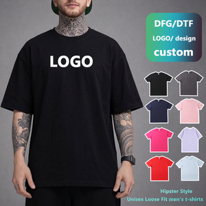 T-shirts vierges 100 % coton 230g pour hommes, personnalisables DTG/DTF, impression numérique, coupe ample, vente en gros - Product Image 1