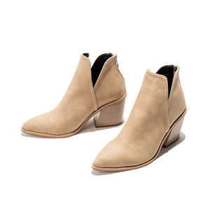 Stivali Personalizzati con Stampa Leopardata, Tacco Alto, Stivali alla Moda con Tacco Grosso, Punta Affusolata, Cerniera, Stivaletti <span class=keywords><strong>Nude</strong></span> per Donne - Product Image 5