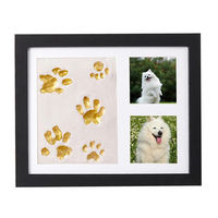 Ensemble de supports modernes en bois pour photos d'animaux de compagnie – Souvenir commémoratif pour chats, chiens et petits animaux