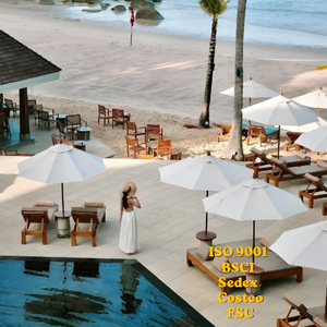 <span class=keywords><strong>Parasol</strong></span> haut de gamme LS pour terrasse, piscine, plage tropicale, hôtel, extérieur, blanc - Product Image 1