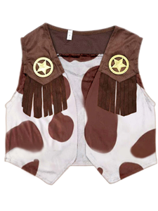 Conjunto <span class=keywords><strong>de</strong></span> 4 Piezas <span class=keywords><strong>de</strong></span> Disfraces <span class=keywords><strong>de</strong></span> Vaquero del Oeste para Niños, Disfraz para Halloween, Cumpleaños, Navidad (Sombrero + Chaleco + Pantalones + Pañuelo para la Cabeza) - Product Image 6