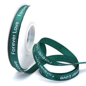 Оптовая продажа: Экологичная тканая лента гросгрейн 9 мм, 3/8 дюйма, однотонная, на заказ, 100% полиэстер, черно-белая, для декора подарков - Product Image 6