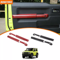 Revêtement de poignée intérieure en fibre de carbone pour Suzuki Jimny (à partir de 2019), panneau de décoration pour poignées, accessoires de voiture