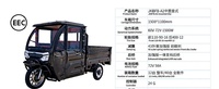Tricycle cargo à cabine fermée, robuste, à trois roues, pour le transport de marchandises - Vente flash