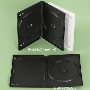 YUZMEI boîtier DVD Standard personnalisé 14mm avec concentrateur M-Lock <span class=keywords><strong>Bluray</strong></span> CD boîte de disque de remplacement 27mm 12 disques empilable boîtier DVD noir - Product Image 4