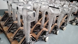 Shuncha paslanmaz çelik forklift manuel hidrolik 304 paslanmaz çelik palet kamyon zemin boğa kaldırma kamyon <span class=keywords><strong>2t</strong></span> 3t - Product Image 2