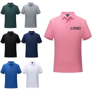เสื้อโปโลผู้หญิงปักลายสีชมพู ผ้าไนลอนผสมสแปนเด็กซ์ แห้งเร็ว สำหรับเล่นกอล์ฟหรือกีฬาฤดูร้อน แขนสั้น สกรีนโลโก้ได้ - Product Image 1