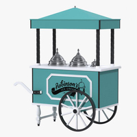 Chariot à pression pour crème glacée, chariot de supermarché, en solde