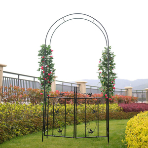 Chaude arc <span class=keywords><strong>de</strong></span> mariage en plein air jardin arqué <span class=keywords><strong>tonnelle</strong></span> avec porte pour plante grimpante - Product Image 5
