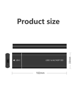 Vaseky Disque Dur Externe Disco Duro Externo Ssd 512GB 1TB 2TB Unidad de Estado Sólido Portátil con Alta Velocidad