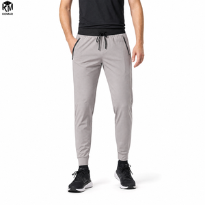 <span class=keywords><strong>Pantaloni</strong></span> da Jogging per Uomo Personalizzati all'Ingrosso, 76% Poliestere 24% Spandex, Elasticizzati, Traspiranti, <span class=keywords><strong>con</strong></span> Tasche <span class=keywords><strong>con</strong></span> Zip e Coulisse - Product Image 1