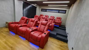 Benutzer definierte moderne Luxus PU Leder elektrische 3 2 1 Sitzer Smart Recliner Sofa Stuhl Set Wohnzimmer möbel für Heimkino - Product Image 6