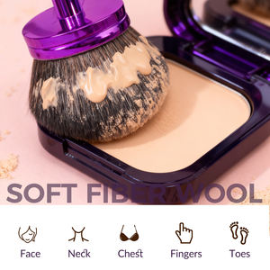 Brocha de maquillaje profesional personalizada con etiqueta privada y logotipo de calidad superior con aspecto de lujo de cuerpo único en polvo <span class=keywords><strong>para</strong></span> base - Product Image 3