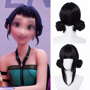 Perruque queue de cheval Anime <span class=keywords><strong>Demonslayer</strong></span> avec tresses violettes, perruques de cosplay pour équipe, divers styles de personnages, ensemble complet pour la tête - Product Image 6