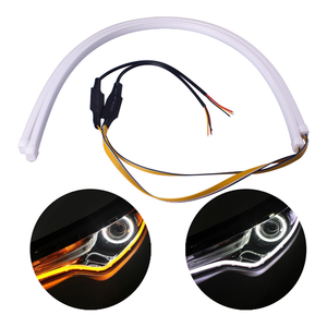 Feux de jour LED flexibles 30CM 45CM 60CM, tube LED à commutation, blanc rouge <span class=keywords><strong>bleu</strong></span> ambre, double couleur - Product Image 2