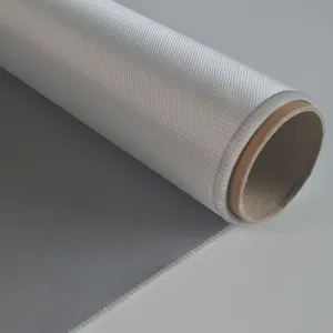 Rollo de tela de fibra de vidrio recubierto de silicona de un solo lado de la más alta calidad