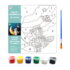 Personalizada Popular dibujos animados marco interior para colorear niños DIY pintura al óleo por números para adultos pintura - Product Image 2