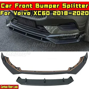 Kit de Carrocería XC60, Divisor de Parachoques Delantero con Aspecto de Fibra de Carbono, Estilo Deportivo, Cubierta de Parachoques para Volvo XC60 2018-2020, Accesorios para Automóviles - Product Image 2