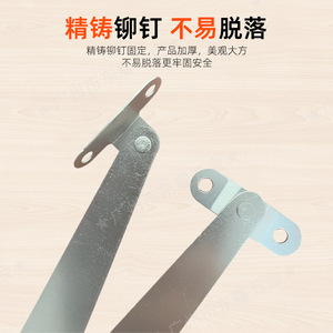 Barra de soporte de dos pliegues de acero laminado en frío con prevención de óxido para puertas y escaleras plegables, izquierda y derecha - Product Image 4