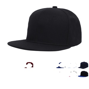 Direct Selling Custom Embroidery Logo <b>Flat</b> Brim Fitted Snapback Baseball <b>Caps</b> Sports Travel 5 Panel Common Unisex - Product Image 1