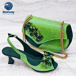 <span class=keywords><strong>Chaussures</strong></span> et sacs élégants pour femmes Bestway Luxury African Women High Heels, parfaits pour les mariages, les fêtes et les occasions spéciales. - Product Image 4