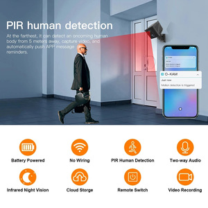 Proveedor de Guangzhou, Cámara Mini 4G con Detección Móvil Basada en la Nube, con Aplicación OKAM PRO, Venta al por Mayor - Product Image 4