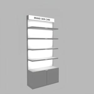 Estante de Exhibición de Cosméticos de Vidrio de Alta Calidad Personalizado para Supermercados, Diseño de Centro Comercial - <span class=keywords><strong>Comprar</strong></span> Estante de Exhibición de Cosméticos - Product Image 2