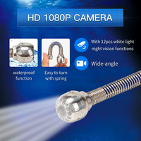 Caméra d'inspection de canalisation vidéo sous-marine avec câble DVR de 20M, 720P, objectif 1.8mm, capteur CMOS, étanche, écran LCD 7 pouces