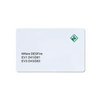 Carte CPU grande capacité avec algorithme de cryptage Protocole ISO 7816 Série EV3 4K/8K Bytes Imprimable RFID NFC Carte PVC
