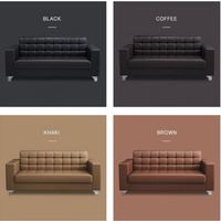 Canapé de haute qualité au design moderne, canapé moderne avec cadre en métal, salon, chambre à coucher, cuir, bureau, canapé de réunion