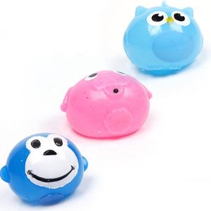 Giocattolo a sfera con spruzzi d'acqua antistress trasparente di maiale scimmia TPR rotondo di alta qualità - Product Image 5
