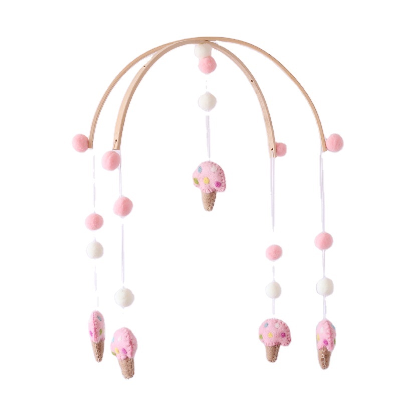 Oval Shape Cot Bell Rattle Rotate
