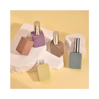 Bouteille de vernis à ongles en verre transparent de gel UV vide de 10ml avec brosse et bouchon