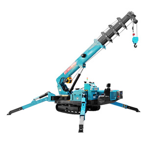 Spider <b>Crane</b> 5Ton Diesel Hydraulic Extendable Arm 23M <b>Remote</b> <b>Control</b> For Factory Construction Narrow Space - Product Image 2