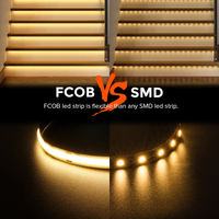 Atenuador de Color FCOB para escaleras, luz de interior, Sensor PIR, juego de tiras LED para escaleras, nuevos productos de tendencias