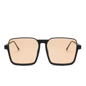 نظارة بنصف إطار كلاسيكية من الرجال عدسات شفافة نظارات بصرية مربعة مع برتقالي وأسود وأبيض إطار كمبيوتر شخصي بشعار مخصص مضاد للأزرق - Product Image 6