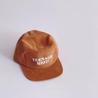 Gorro de Algodón para Hombre, Estilo Casual, de Cinco Paneles, Transpirable y Cómodo para las Cuatro Estaciones, con Visera Corta y Logotipo Personalizado
