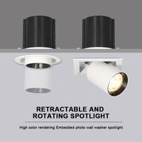 Spot lumineux Led encastrable pour le plafond, luminaire décoratif d'intérieur, Angle d'éclairage réglable, idéal pour un salon