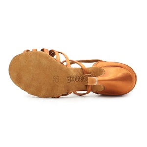 Tùy chỉnh chất lượng cao BD Giày khiêu vũ phụ nữ 38/39/40 satin Salsa phòng khiêu vũ Bachata nhảy múa thực hành của phụ nữ Latin Giày khiêu vũ - Product Image 4