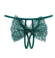 String pour femme en forme de papillon, sous-vêtements sexy, photo de femmes, string perlé
