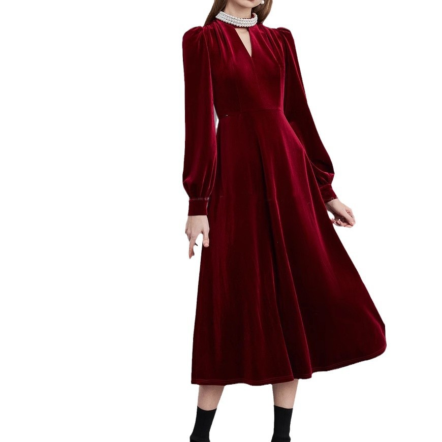 knee length dresses for ladies Short Black Velvet Homecoming Dress with Pink Ribbon Black/Hot Pink / 1 main image 1