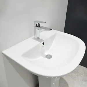 HUIDA fabricante forma Oval clásico de lavado a mano con la Pedestal